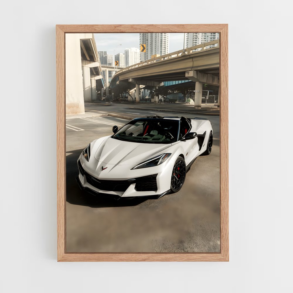 Poster Corvette en Attente – affiche Chevrolet (vue 4)